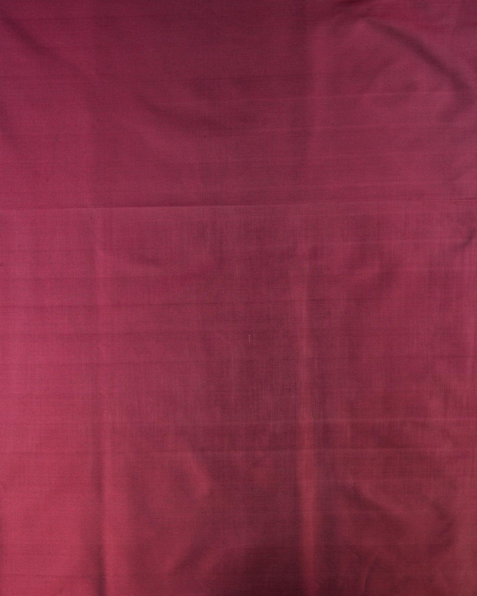 Garnet Plain Satin Viscose Silk Fabric - By HolyWeaves, Benares