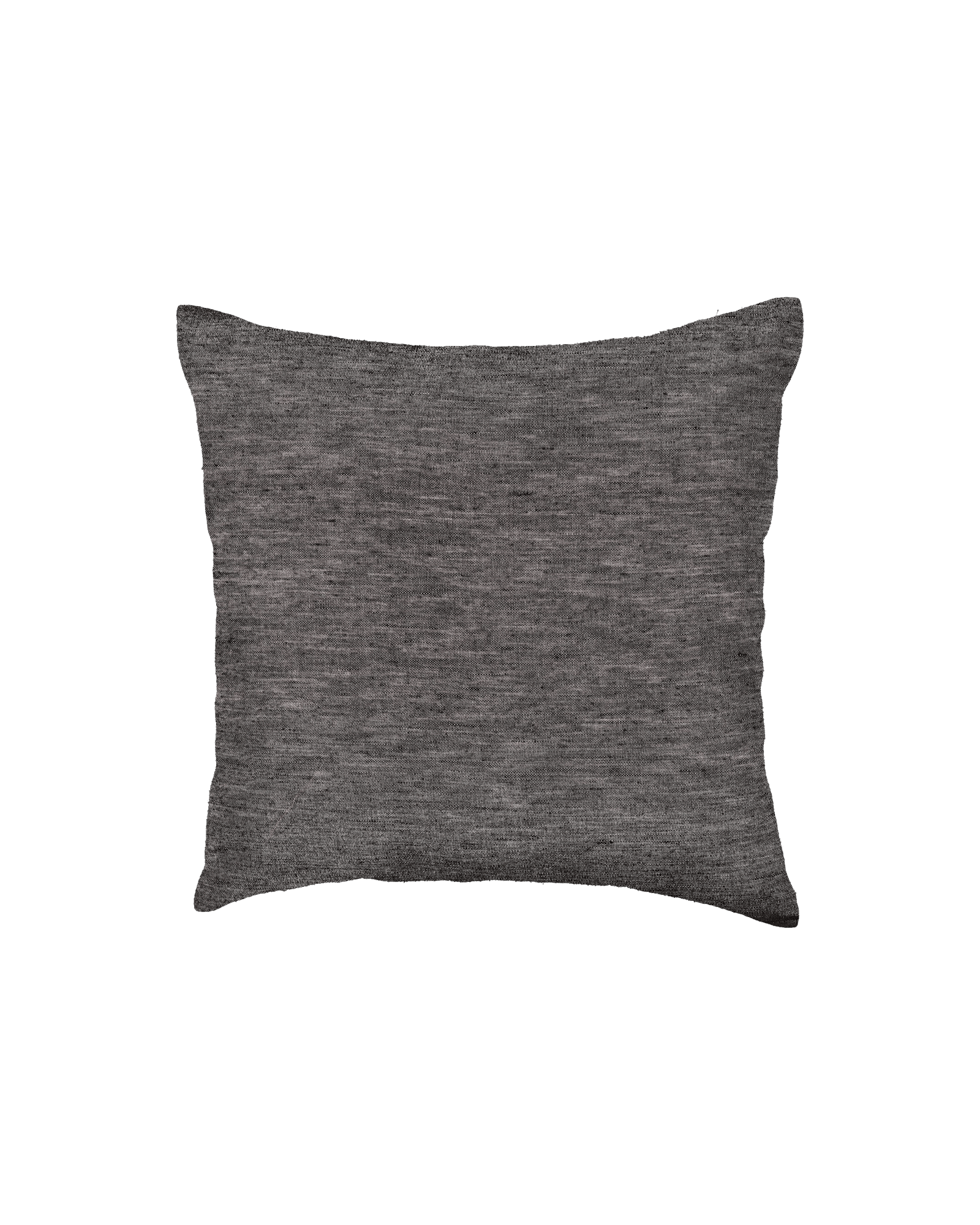 Gray Poly Linen Cushion Cover 16" - By HolyWeaves, Benares