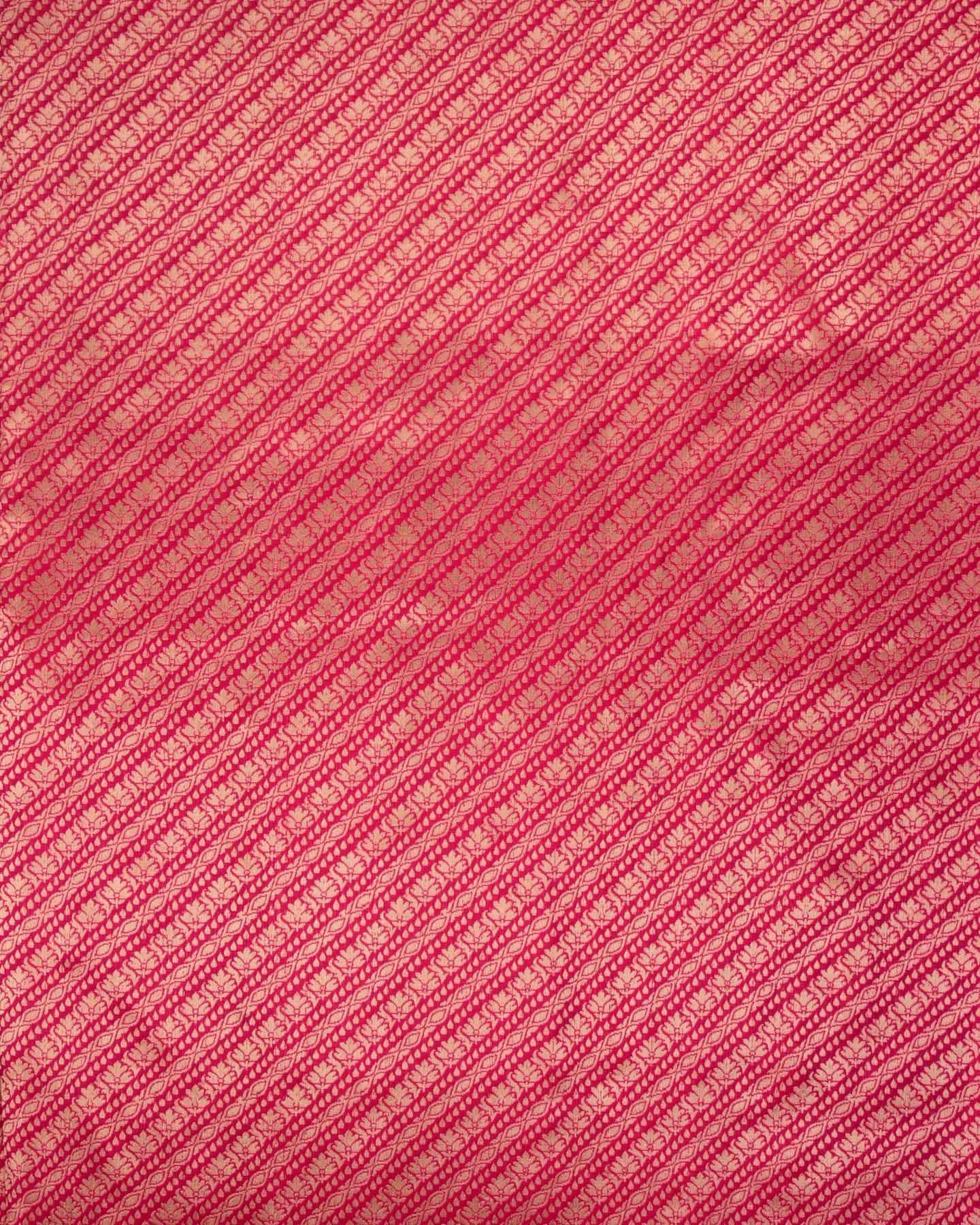 Metallic Red Banarasi Patola Cutwork Brocade Handwoven Katan Tissue Saree - By HolyWeaves, Benares