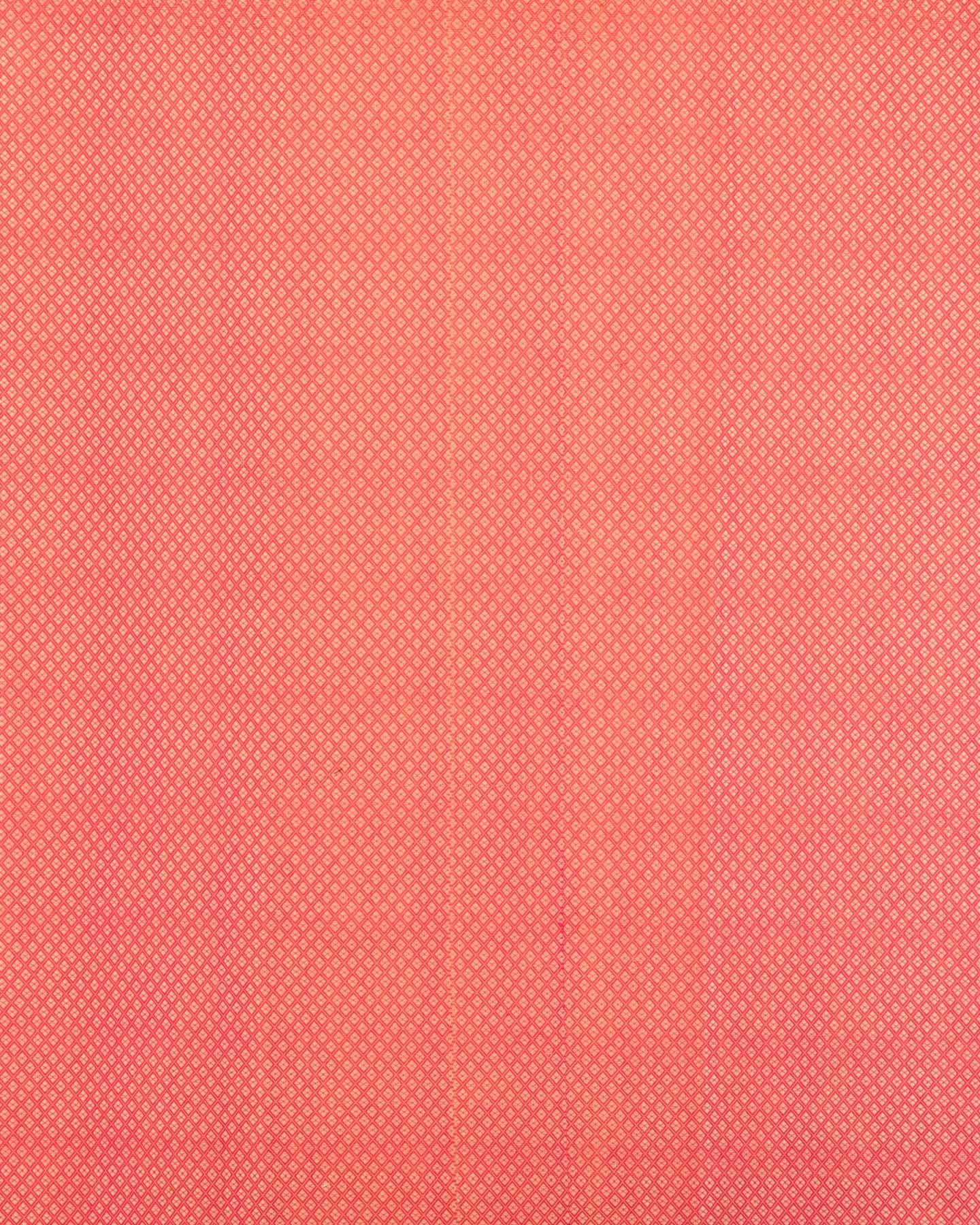 Sunny Pink Banarasi Resham Buta Cutwork Brocade Woven Cotton Silk Saree - By HolyWeaves, Benares